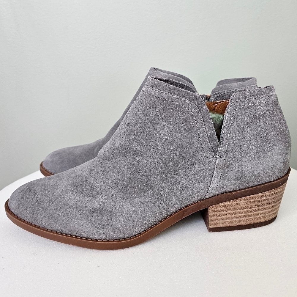 Lucky Brand Ferolia Women's Suede Bootie Gray 9.5